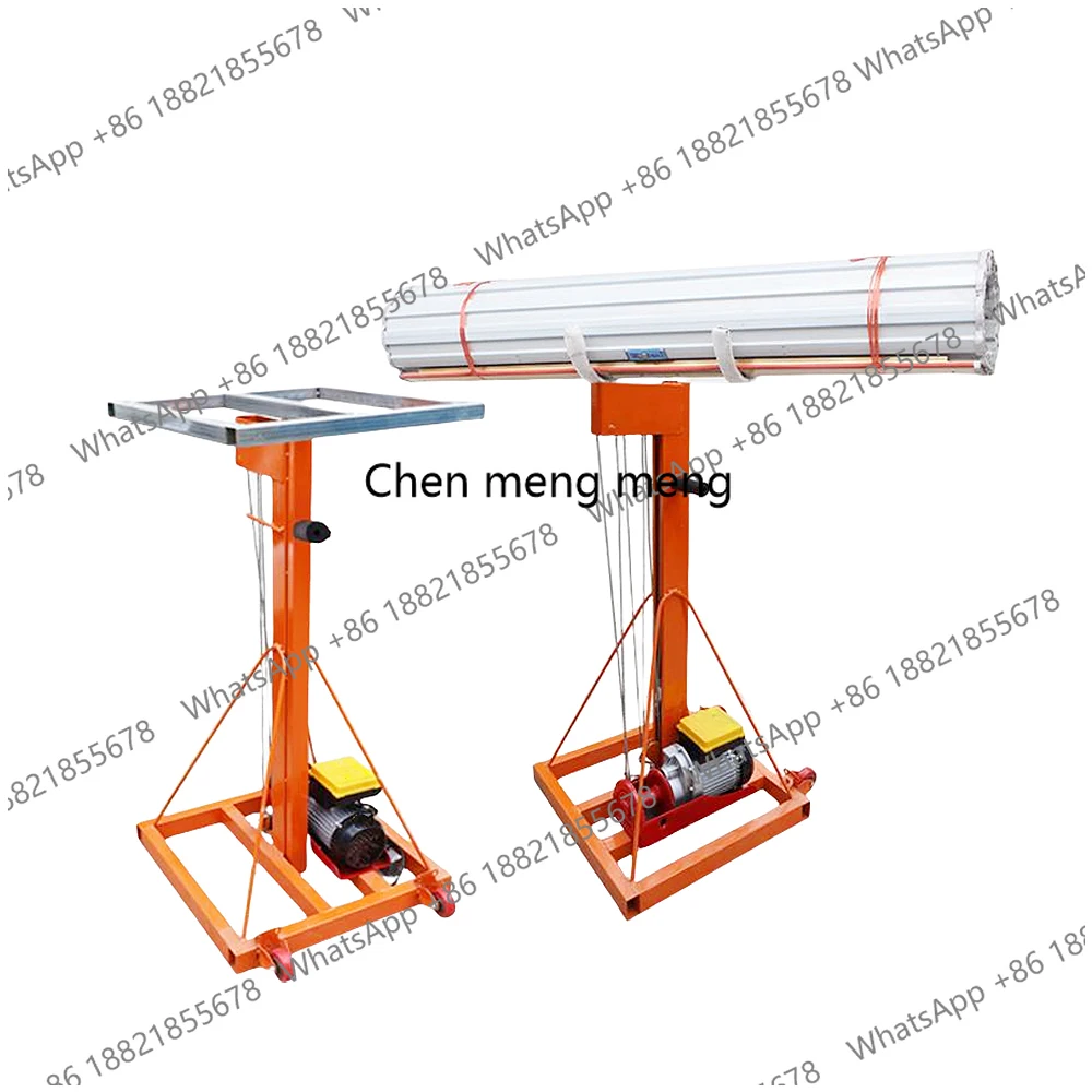 

Multifunctional Lifting Crane Ceiling Hoist for Roller Door HVAC Fire Pipe Glass Lifting 3/4/5M Lifting Height