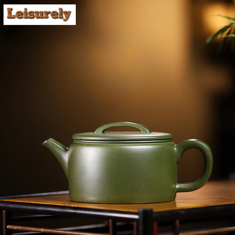 

270ml Handmade Yixing Purple Clay Teapots Handmade Large Caliber Pot Raw Ore Green Mud Kettle With Strainer Zisha Tea Set Tea