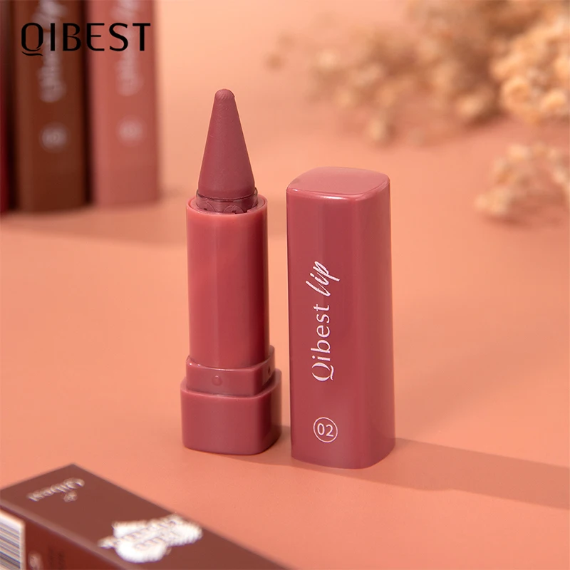 QIBEST Matita per rossetto opaca a lunga durata: finitura naturale per un facile applicazione, perfetta per truccatori e uso quotidiano"