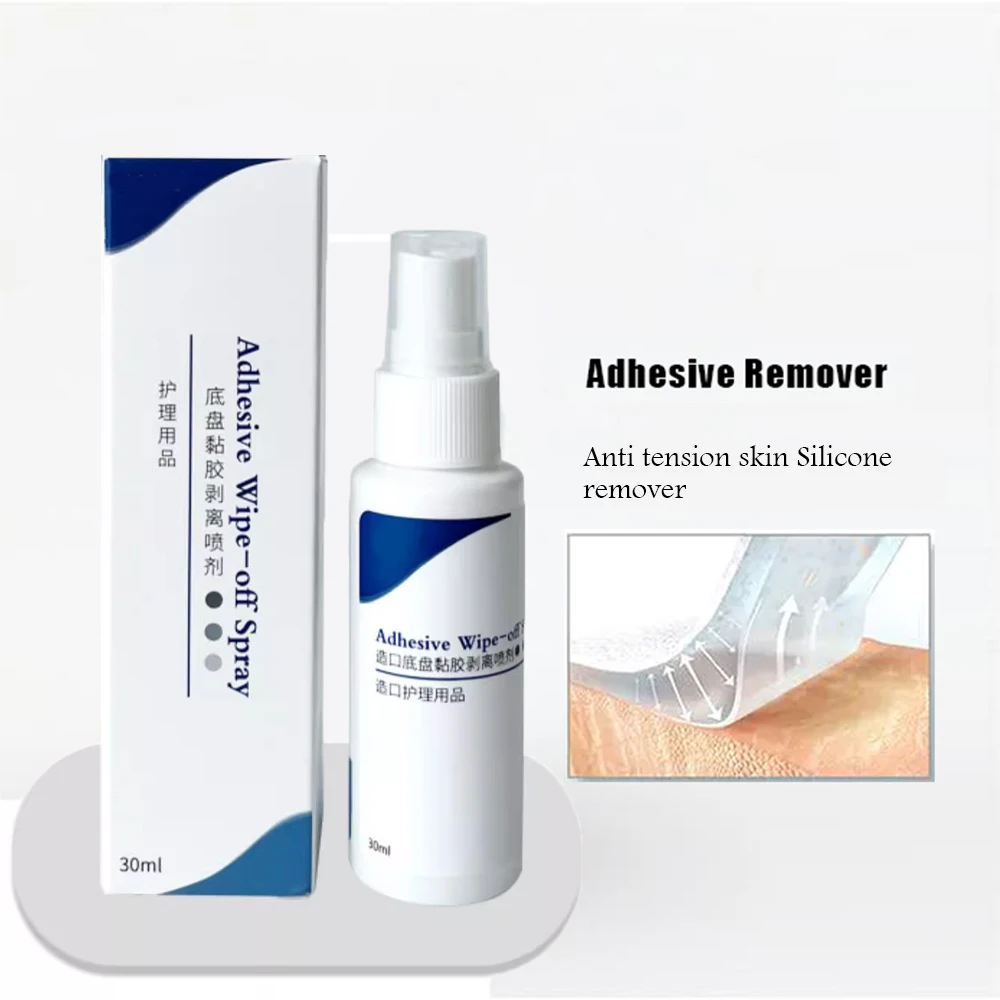 Quick Adhesive Wipe-off Spray Silicone Chest Form Skin Adhesive Remover 30ml/Bottle