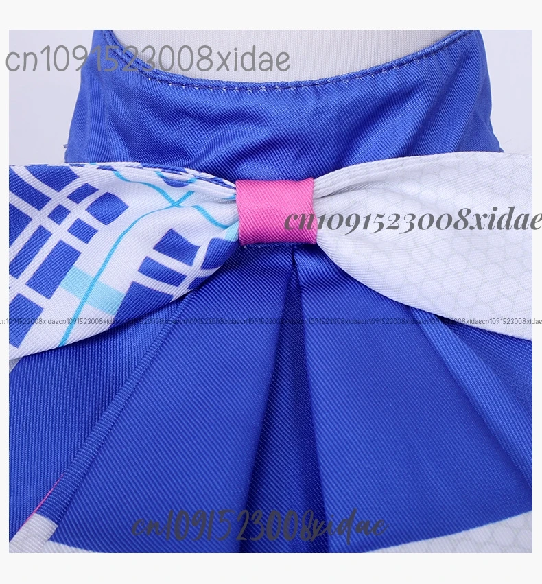 Manaka Laala Anime Cosplay Costume Perruque pour Femme, Robe Bleue et Blanche, Jupe Lolita, Belle, Personnalisée, Noël, SoLaMi SMILE, Pri138