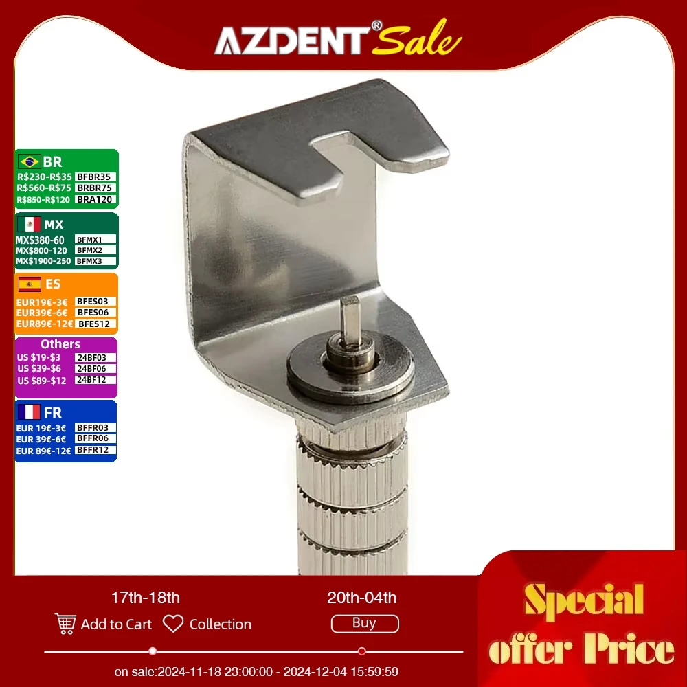 Azdent 1 Pcs Dental Wrench Key Fit for Changing High Speed Handpiece Burs Standard