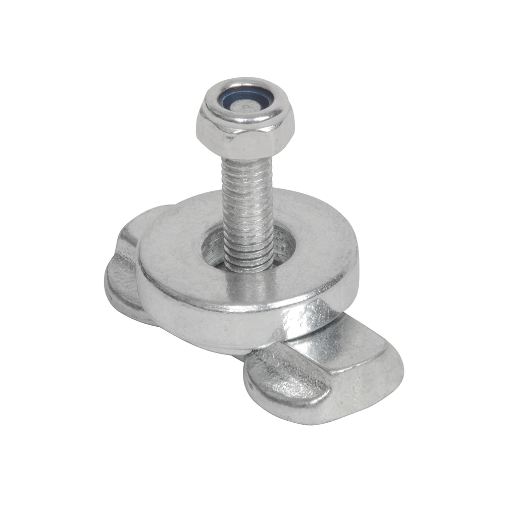 قضبان ربط بمسمار ملولبة مزدوجة ، قضبان مسار L لسرير الشاحنة أو المقطورة للتحكم في البضائع ، 4 * ، M6 ، M8 #4