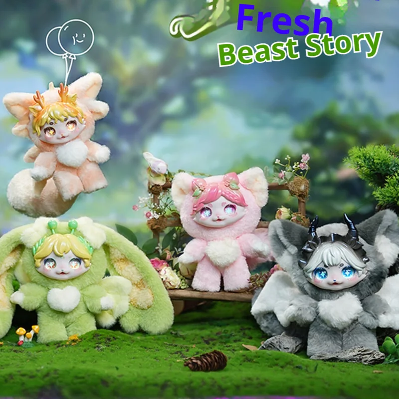 

[IN STOCK ] BigEye Vinyl Plush Blind Box Doll Cute Antler Fox Collectible Trendy Toy Bag Charm Keychain Birthday Gift Girls Kids