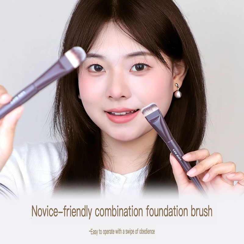 Love For Beauty Extreme Mirror Mist Brush, Tongue-Shaped, Professional Makeup Artist's Choice, Non-Absorbent, Flat-Headed,