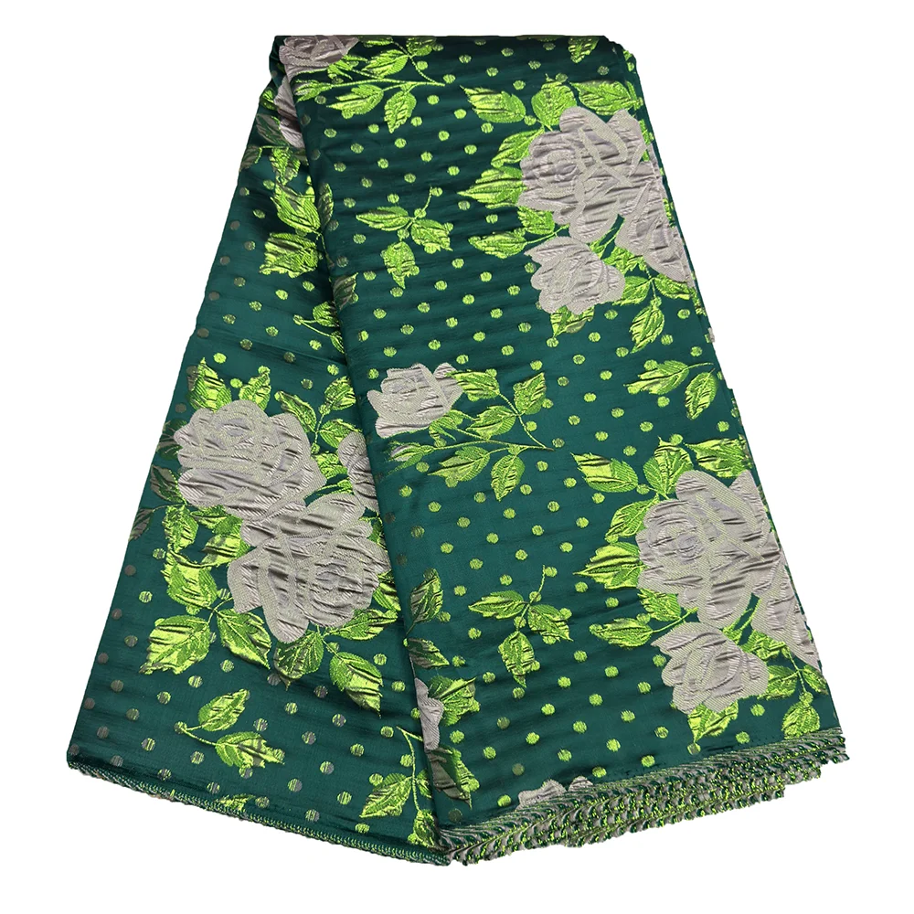 عالية الجودة الديباج الدانتيل 5 ياردة الأقمشة الفرنسية الأفريقية الدمشقي الدانتيل رائجة البيع المرأة أنيقة الجاكار الديباج لفساتين الحفلات