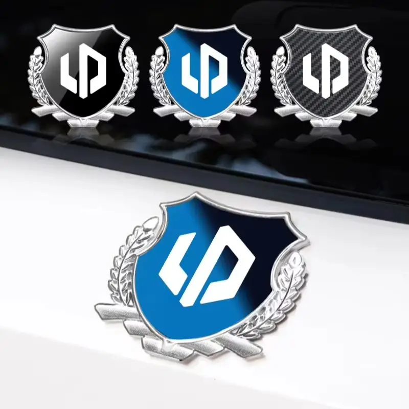 Car Side Emblem Trim Car 3D Metal Emblem Sticker Shield Badge Sticker For Leapmotor C10 T03 B10 C11 C16 Lafa5