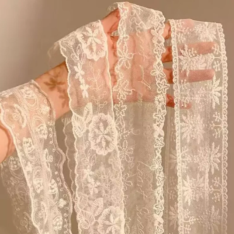 أزياء Y2k حزام الخصر الدانتيل الطويل القوس الأزهار الدانتيل حزام الخصر ربط فستان رقيق حزام الجينز الصيف