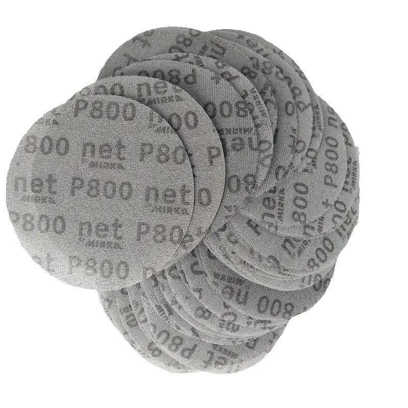

MIRKA 6-Inch 150mm Mesh Discs Aluminum Oxide Sandpaper Car Surface Sanding Dust-Free Anti-Blocking Abrasive for Polishing