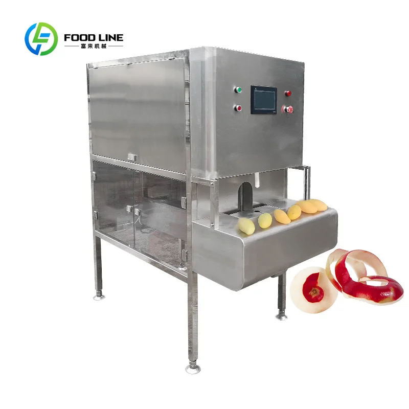 Customized Automatic Mandarine Peeler Orange Apple Industrial Electric Commercial Fruit Grapefruit Guava Peeling Machine