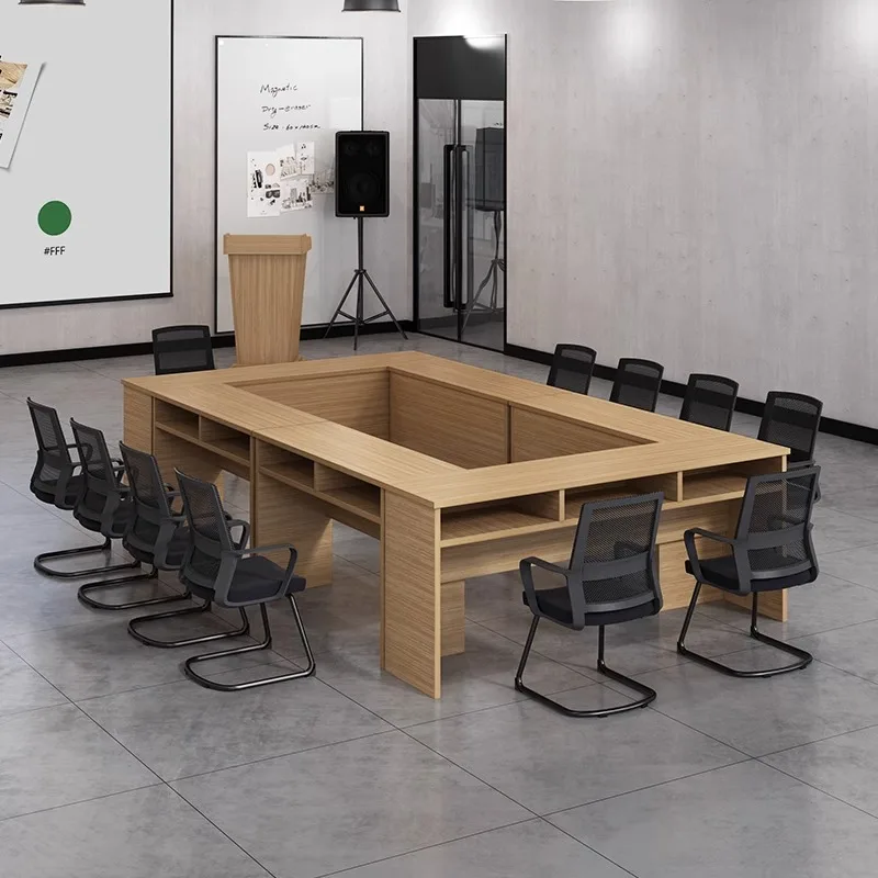 

Office training long conference table institution tutoring class student desk combination