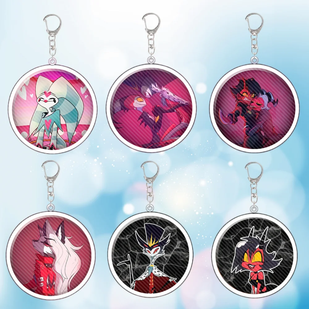 

For Helluva Boss Blitzo Fizzarolli Stolas Loona Millie Acrylic Keychain Anime Peripheral Backpack Pendant Festival Gift
