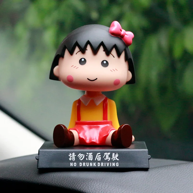 Japan Cartoon Peanuts Snoopy Charlie Nobita Shaking Head Figure Model Toys Car Ornaments Figurine Collection Props