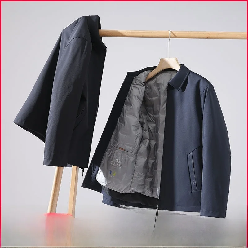 

Busin Series Men's down Jaet Quilted Inner Removable Commuting Waterproof Autumn Winter Sle Faionable Youth Regular ...