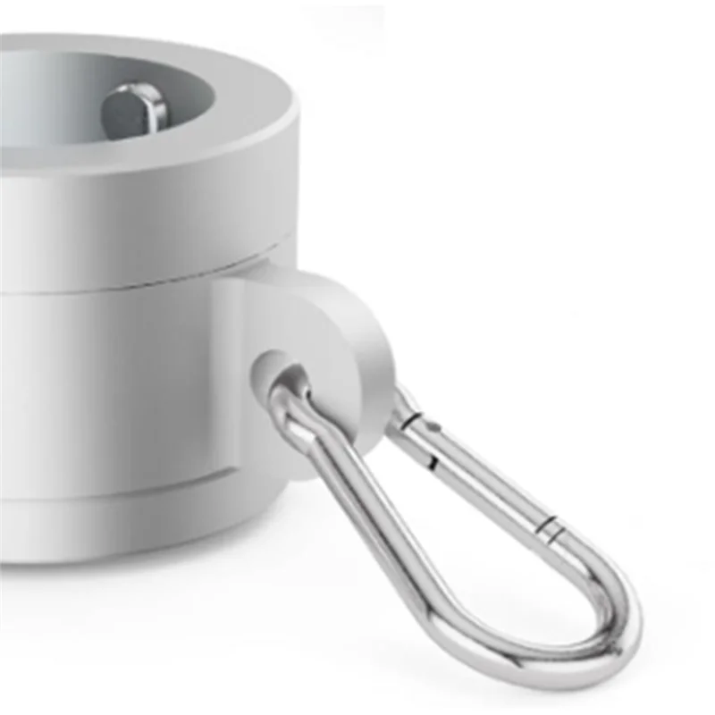ABJO-1 Paar Fahnenmastringe aus Aluminiumlegierung, 2,5 cm, 360 Grad drehbare Fahnenmontageringe für Fahnenmast mit einem Durchmesser von 0,75–1,02 Zoll