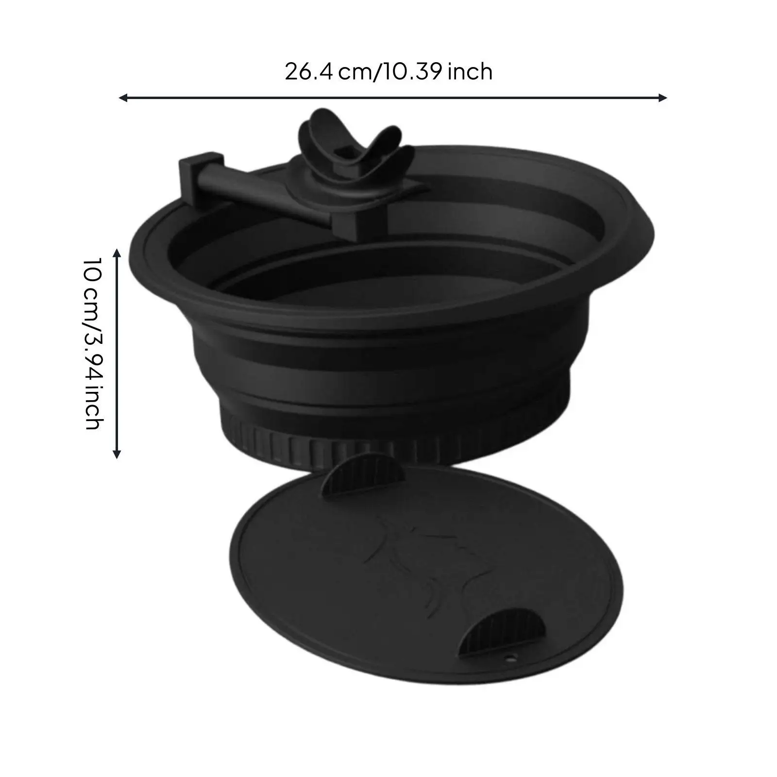 Foldable Silicone Face Basin with Removable Lid Multifunctional Ice Facial Bowl for Beauty Routines