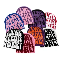 Wszystko czego potrzebujemy to pieniądze Beanie list żakardowy Hip Hop czapka z dzianiny Cosplay czapka z czaszkami czapka czapka Unisex akcesoria rekwizyty kostiumowe