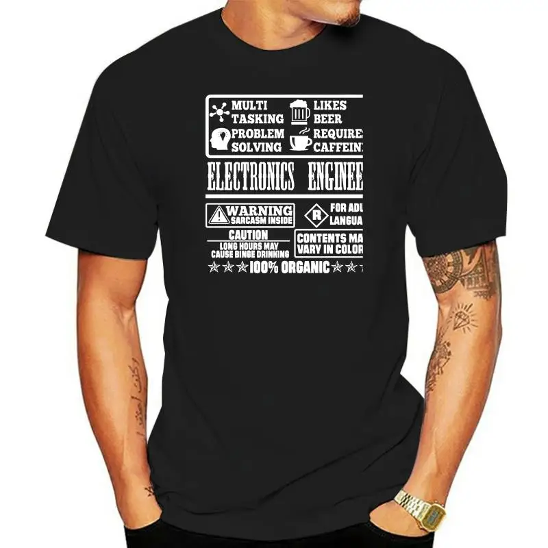 Electronics Engineer 100% Organic S Multi Tasking Popular Tagless Tee T Shirt 019604