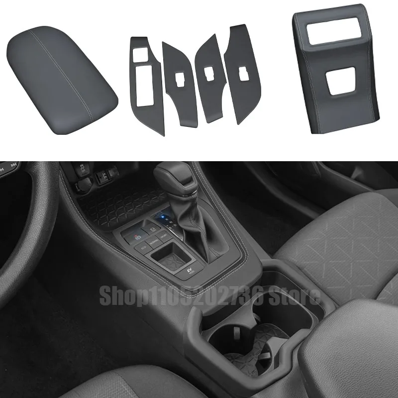 

Fit for TOYOTA RAV4 RAV 4 XA50 2020 2021 2022 2023 2024 2025 Microfiber Leather Center Console Cover Door Panel Protection