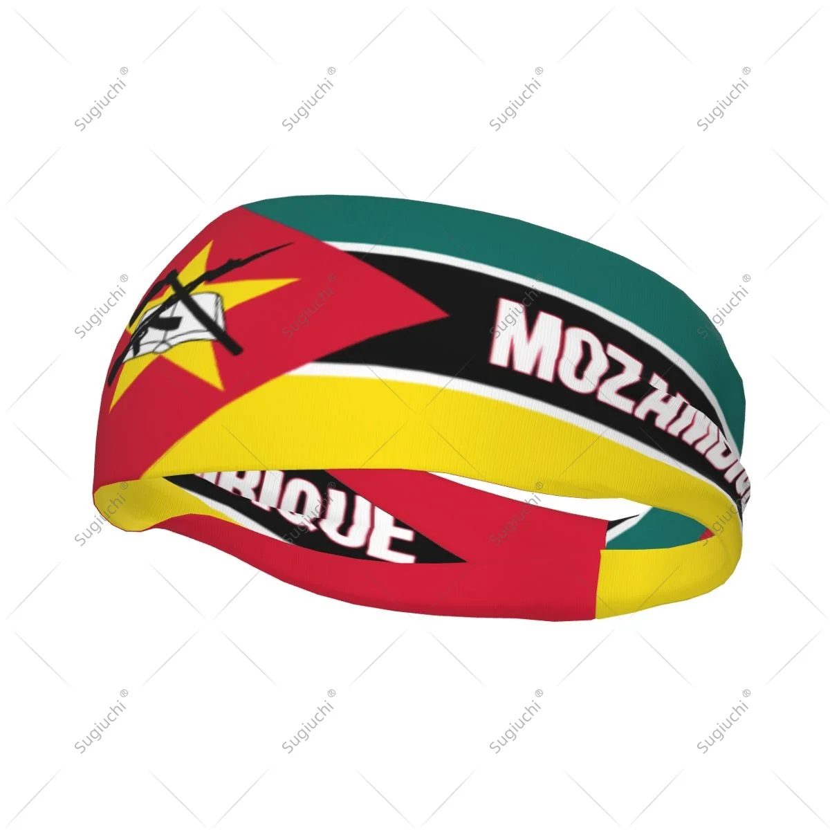 

Эластичные широкие повязки на голову с флагом Мозамбика для мужчин и женщин, для йоги, фитнеса, тенниса, бега, занятий в спортзале