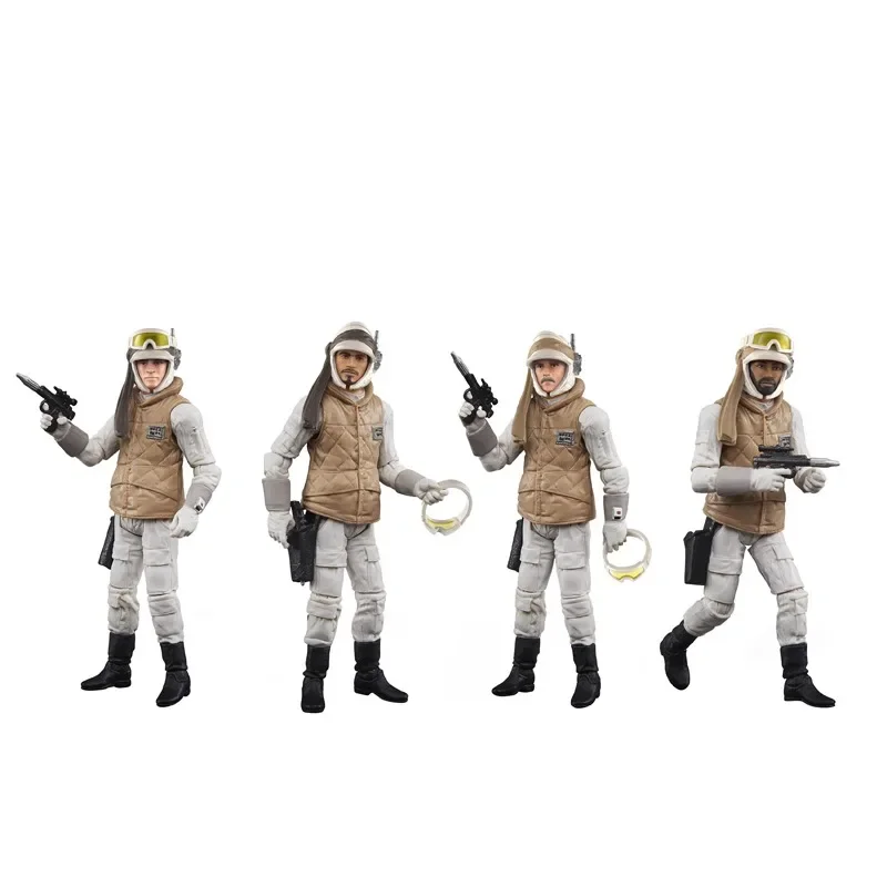 Hasbro Anime Star Wars Battle of Hoth Rebel Soldier 4 Figures Gifts for Children or Collection Genuine Action Figure Model Toys