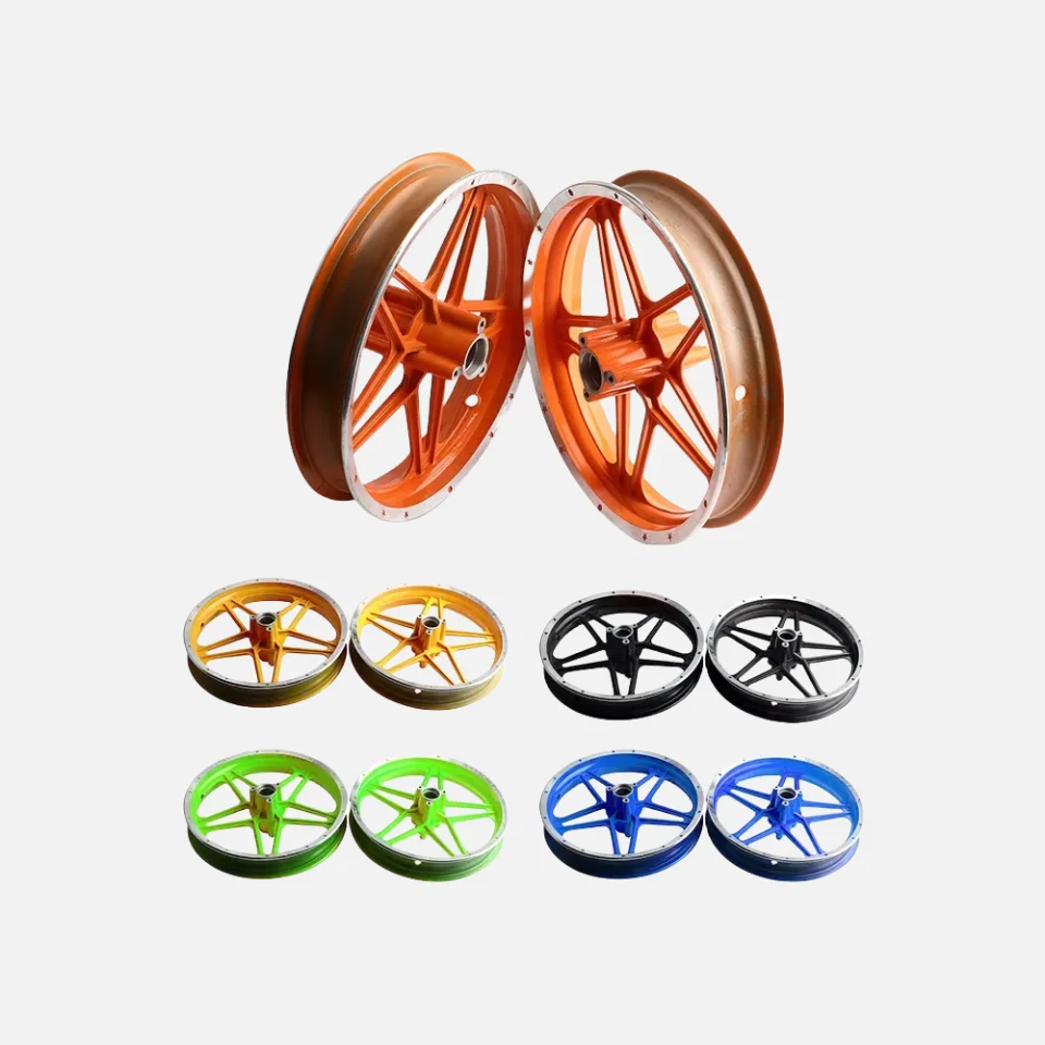 

2 5 10 Inch Aluminum Alloy Front Rear Wheel Rim Hub for Pit Bike Dirt Bike Honda CRF50 CRF70 XR50 XR70 Motorcycle Parts