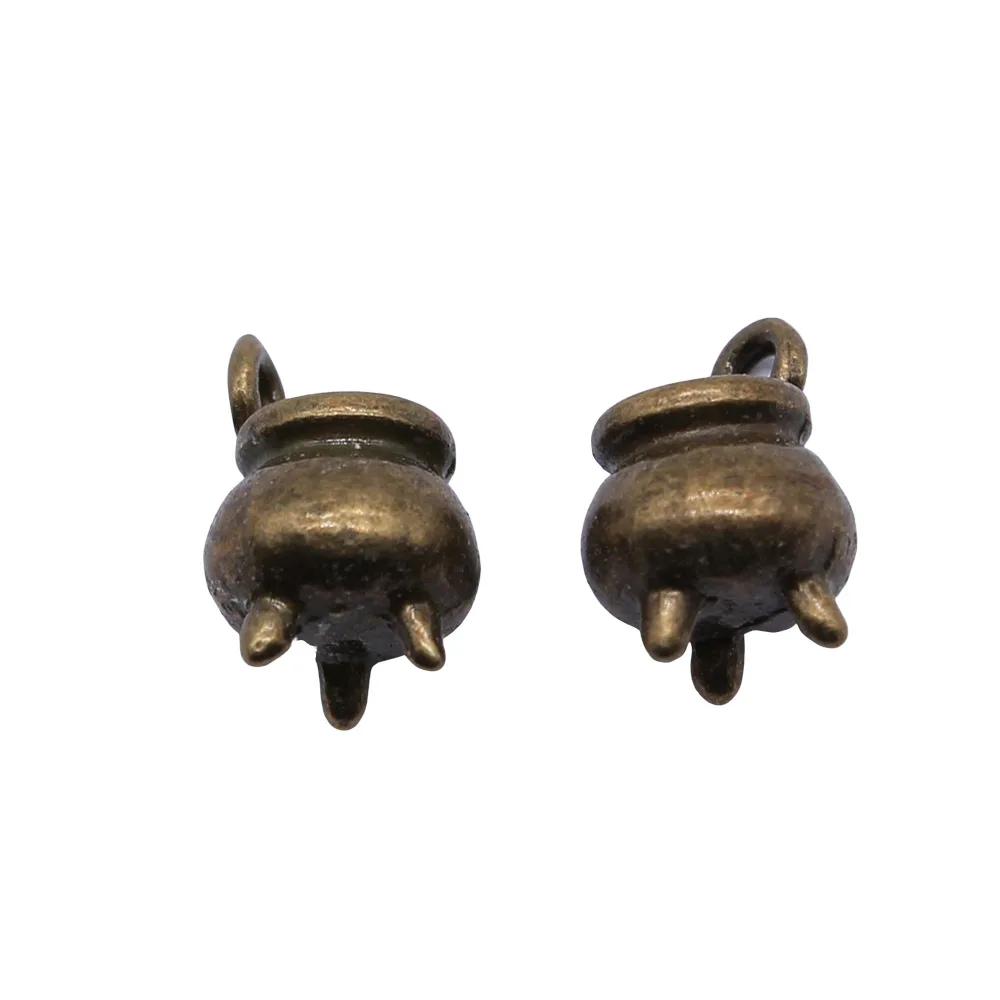 

50pcs/lot DIY Jewelry Accessories Alloy Incense Burner Pendant For Charm Braclet