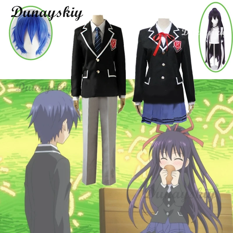 Date A Live Natsumi Yatogami Tohka Itsuka Shido Origami Tokisaki Kurumi School Uniform Anime Jk Girls Cosplay Costume Wig