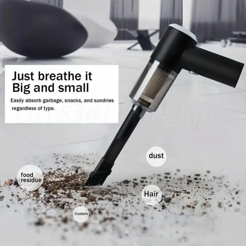 6000Pa Powerful Air Duster Strong Suction High Power Vacuum Cleaner Dual Use Powerful Portable Cleaning Machine for Home and Car