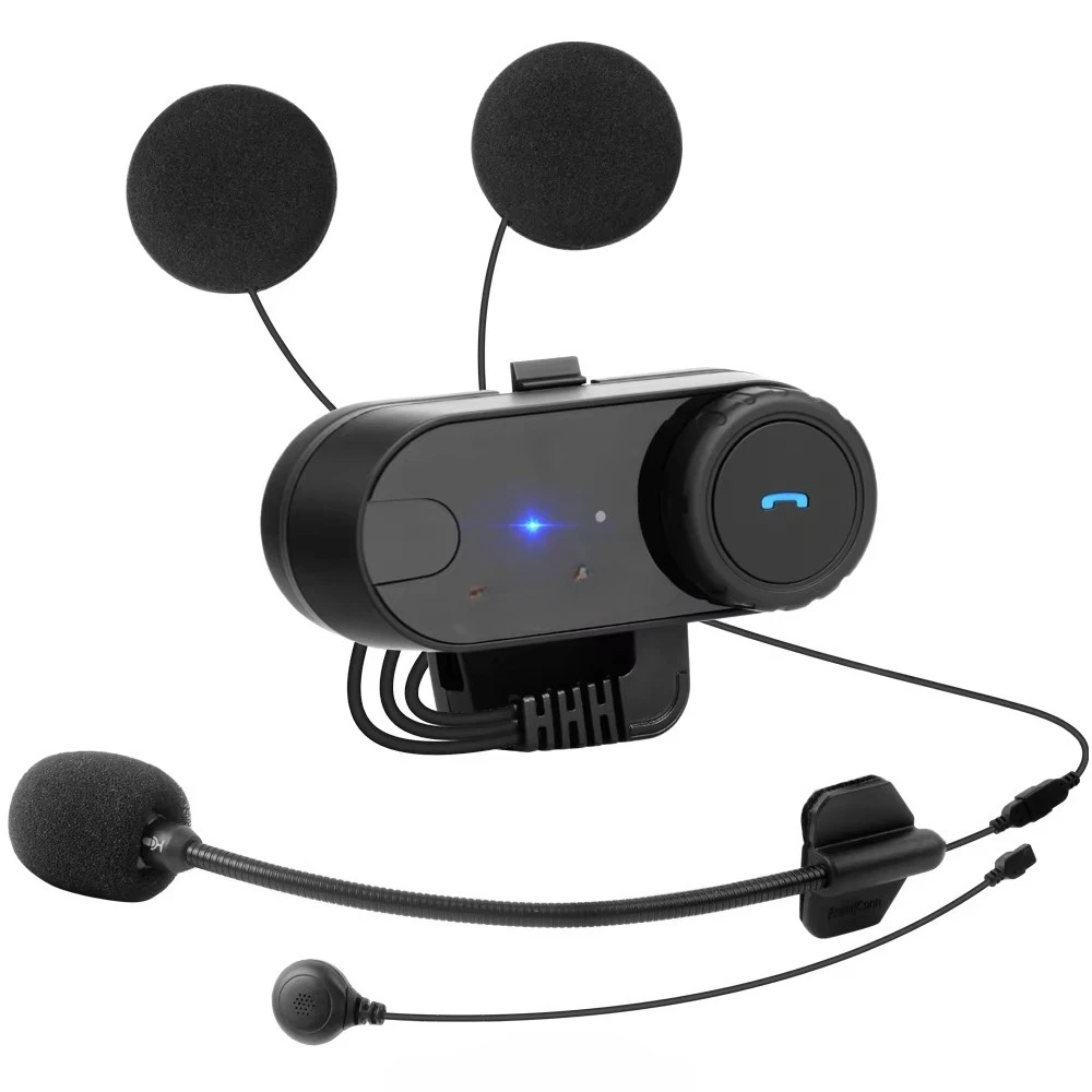 FreedConn T-COM VB  2 Riders Intercom  FM  Radio Music Sharing Function  5.1 Helmet Headset Motorcycle Intercom Headset