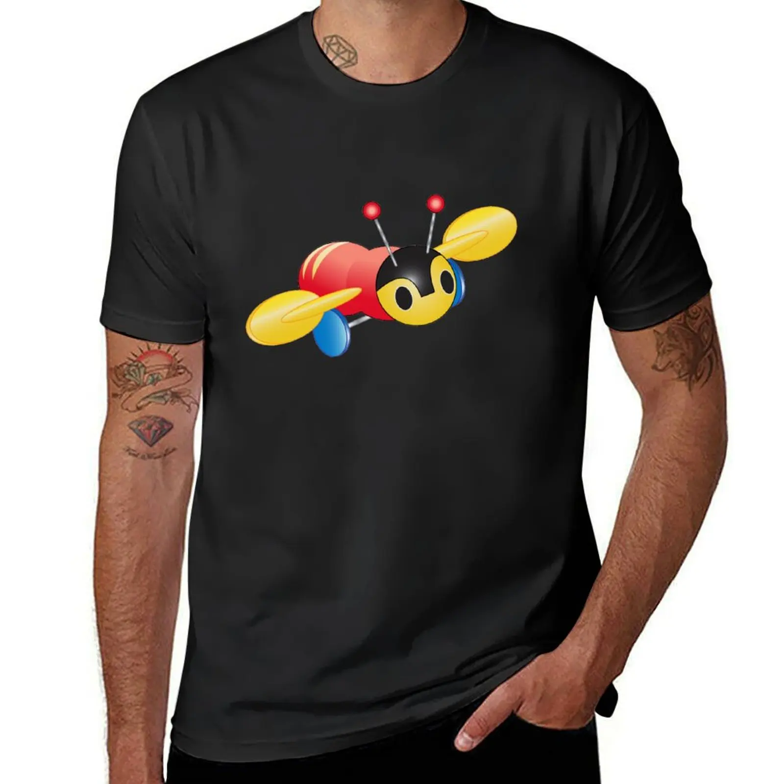 New Zealand, Kiwi Buzzy Bee T-Shirt animal prinfor boys sweat cute clothes fruit of the loom mens t shirts