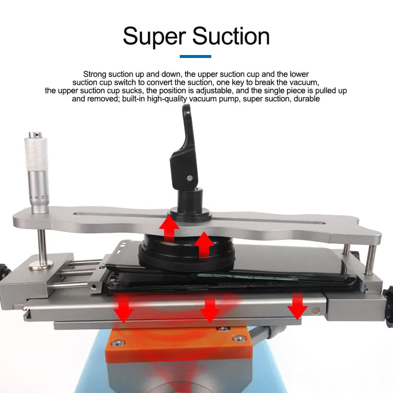 S-918F Plus Smart Temperature Control Straight Edge Screen Separator High Precision Adjustment Micrometer Frame Glue Removal