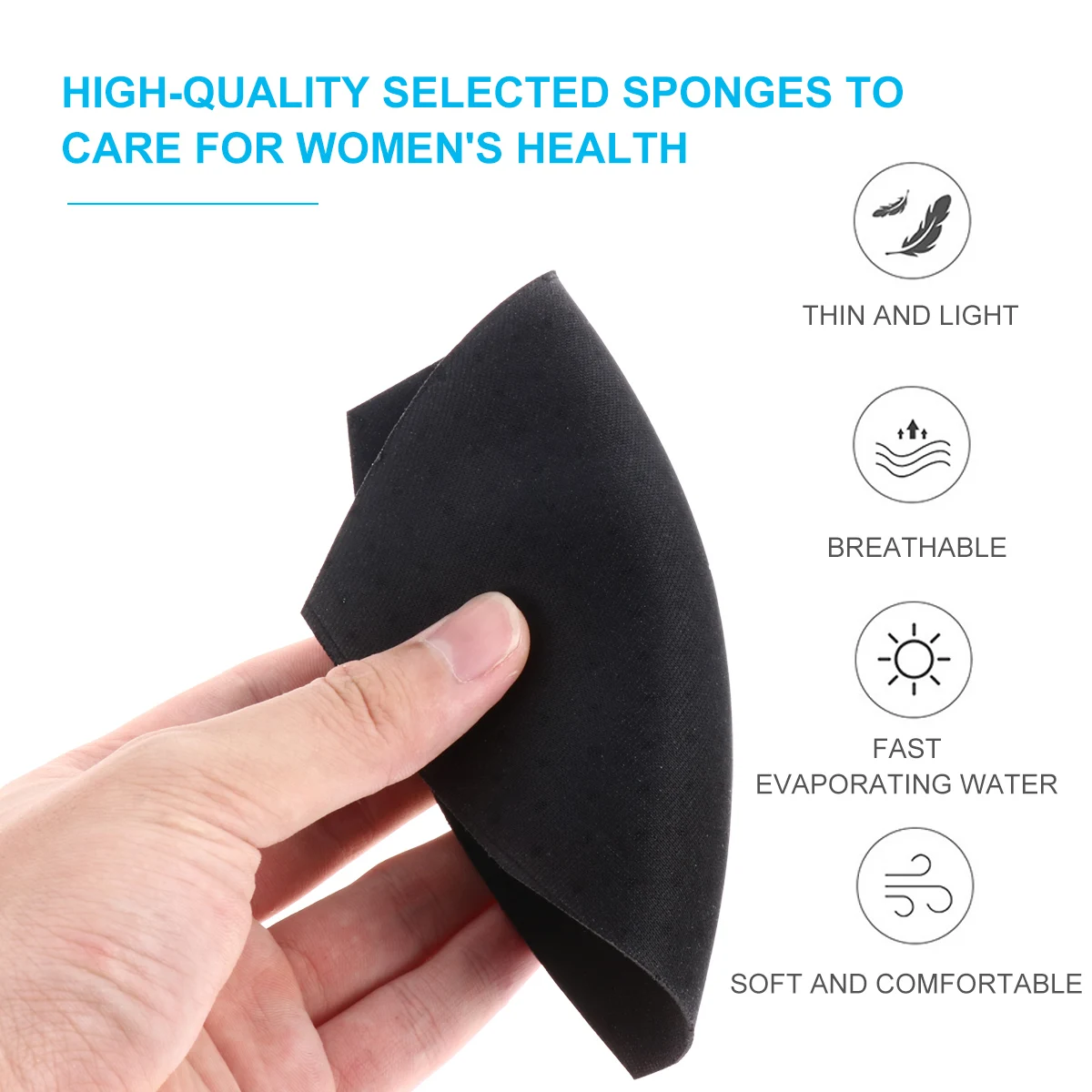 

6 Pairs White Bra Breast Pad Inserts Sport Pads Cup Bikini Swimsuit Girls Reusable Lightweight Travel