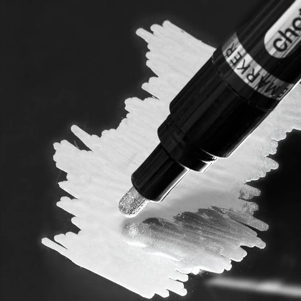 Chrome Marker Pen 0.7/1/2mm DIY Reflective Paint Pen Color Markers Gold Silver Copper Marker Car Paint Repair Pen Art Painting