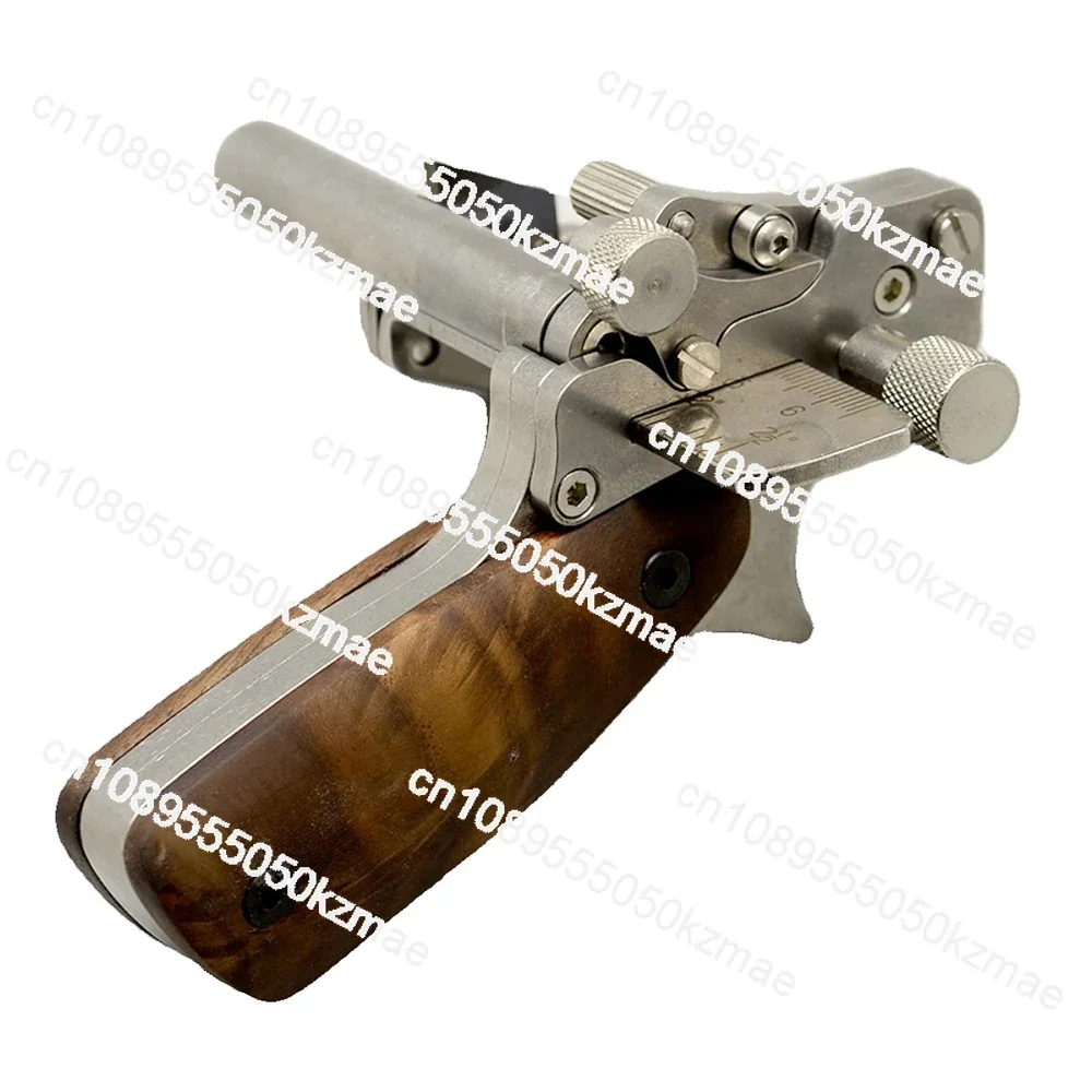 Manual Leather Strip Cutter Roller Type 10-60MM Adjustable Leathercraft Belt Cutting Tool with Metric-Inch Double Scale