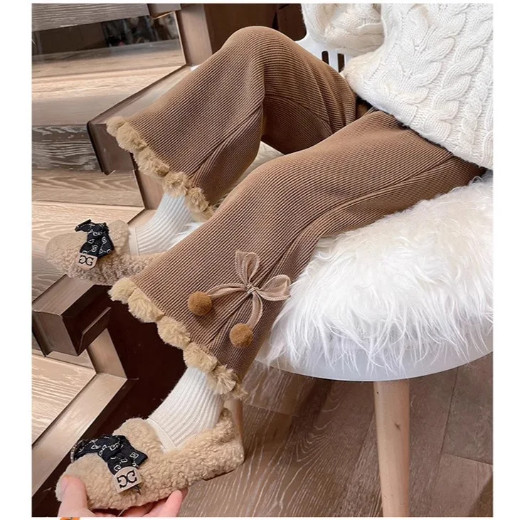 

Girls' Autumn/Winter Leggings Cute Stretchy Outer Pants Fashionable & Warm Trousers for Baby Toddler Kids