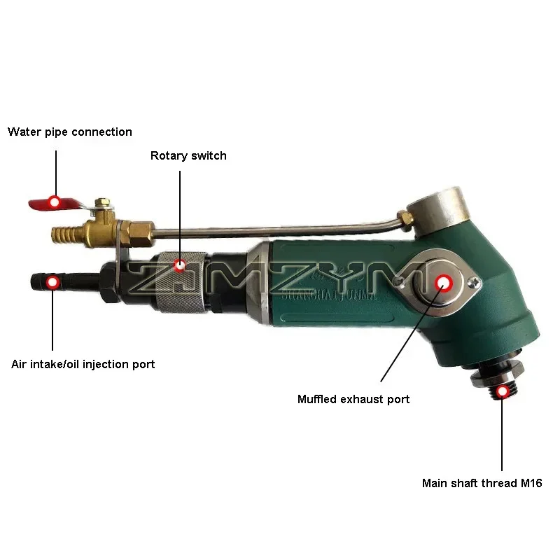 Wet Air Stone Polishers Pneumatic Water Grinders Air-Powered Wet Sander For Concrete Stone Granite