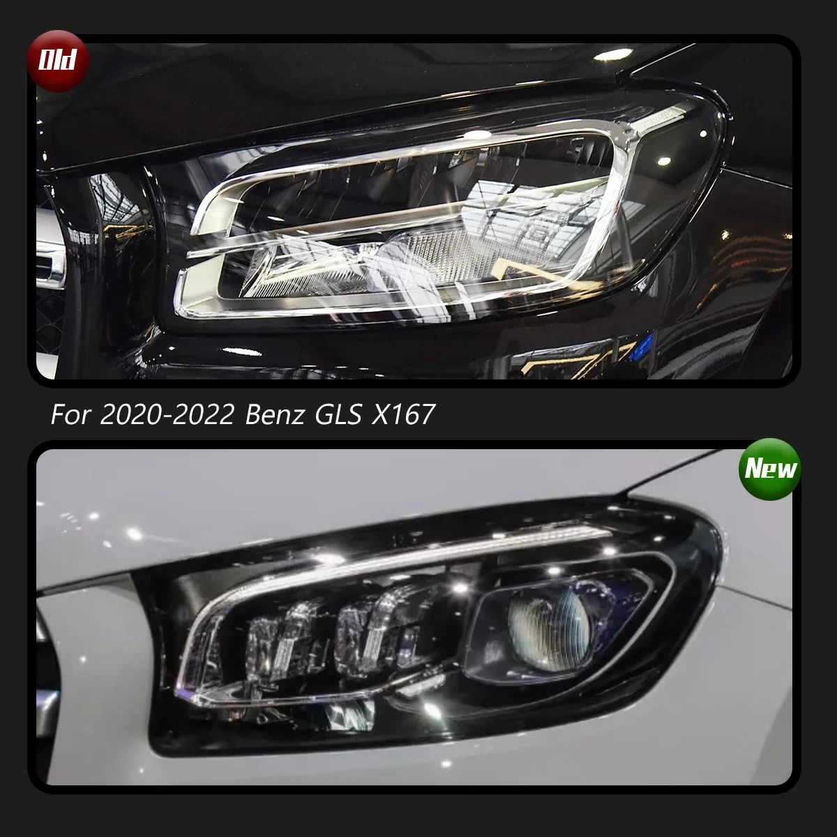 

TYPY Car For Benz GLS X167 Headlight 2020-2022 Upgrade Modified to New DRL Dynamic Turn Signal LED Headlight Auto Accessories