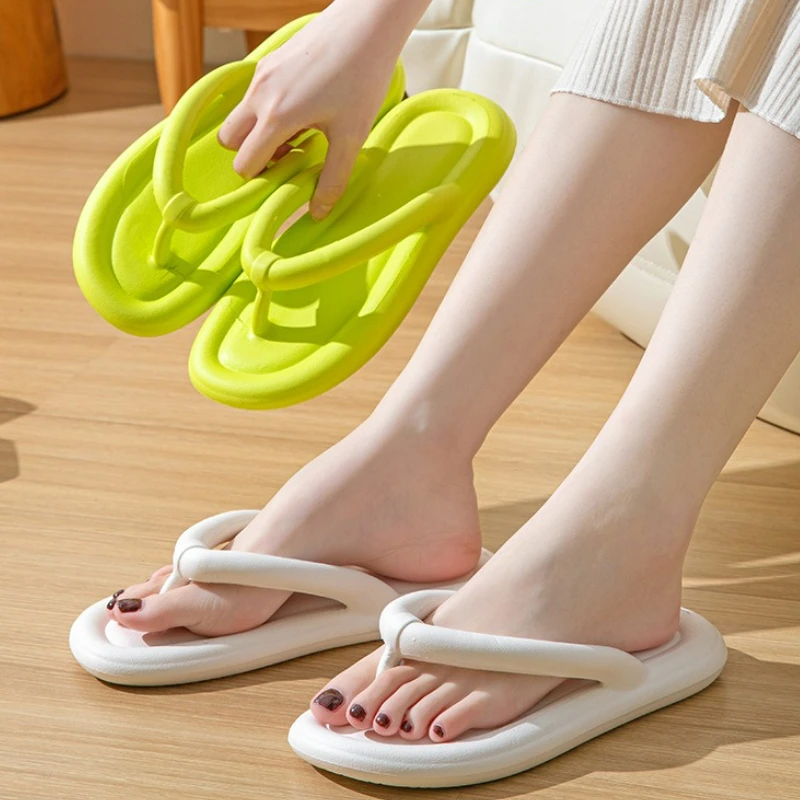 Chanclas de Mujer, calzado informal para exteriores, cómodas zapatillas de playa antideslizantes para Mujer, exquisitas zapatillas hawaianas, Zapatos para Mujer