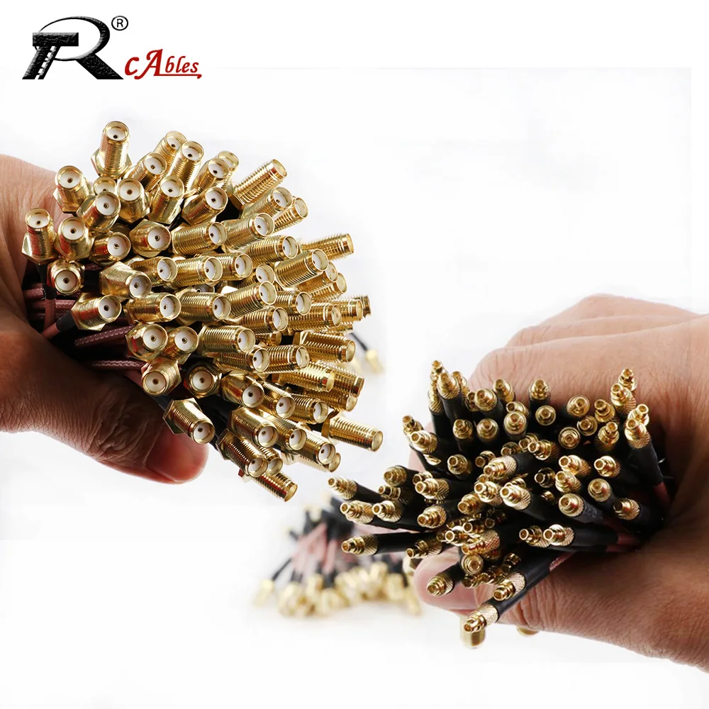 

10 шт. коаксиальный кабель RG316 MMCX «папа» под прямым углом к SMA «мама» SMA «папа» косичка FPV удлинитель антенны TBS Unify Panda RC VTX