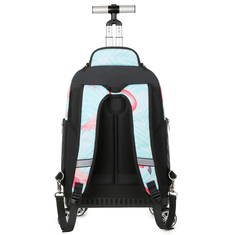 Spinner Wheel Rolling Laptop Backpack Men Women Business Wheeled Travel Suitcase Bag