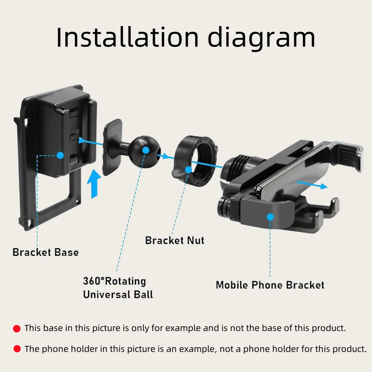 Magnetic Car Phone Holder For Mercedes Benz EQB 250 300 2022-2023 Wireless Charging Special Fixed Bracket Base MagSafe Mount - Image 3
