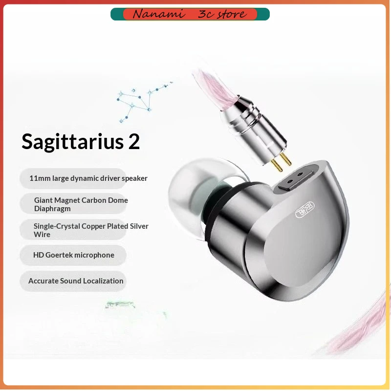 

Mison Tianhezuo 2 Wired HiFi Earphones Type-C Interface Single Crystal Copper Cable High-Quality In-Ear for Computer Gaming