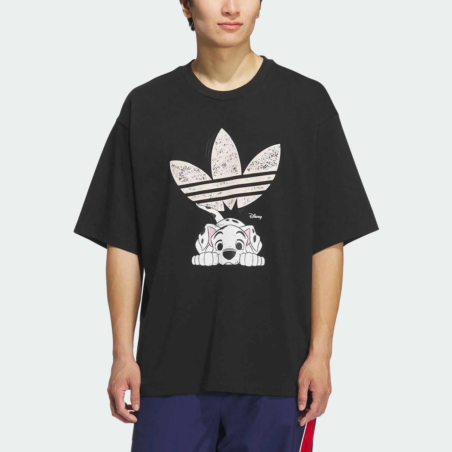 

Adidas genuine Three Stripes Men's Loose Daily Print Breathable T-Shirt KG6684