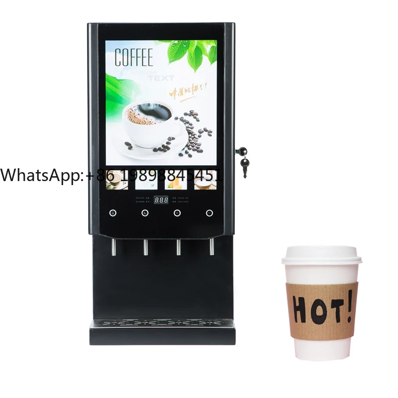 

Hot Drinks Machine with 4 Flavors Commercial Hot Beverage Making Machine for Restaurant Drinks Vending Machine