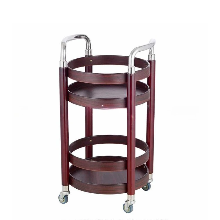 

Hotel, food cart, tea set, storage cart, round, double deck, service