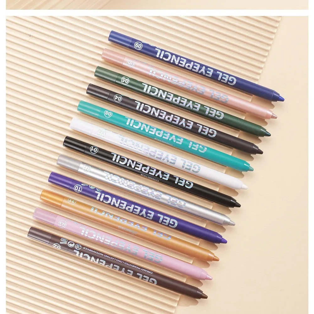 Multifunctional 10 Color Eyeliner Pencil Long Lasting Pearl Colored Eyebrow Pencil Sweatproof White Eyeshadow Pen Women Cosmetic