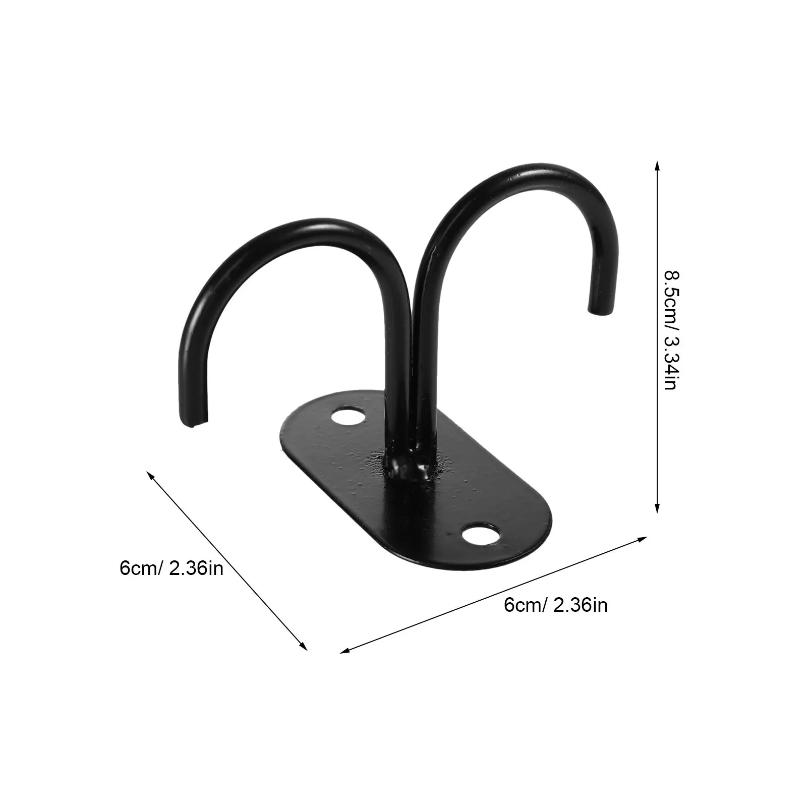 4Pcs Eco Friendly Black Spray Painted Mug Racks Heavy Duty Iron Cup Holders for Kitchen Storage Home Decor Coffee Cup Display