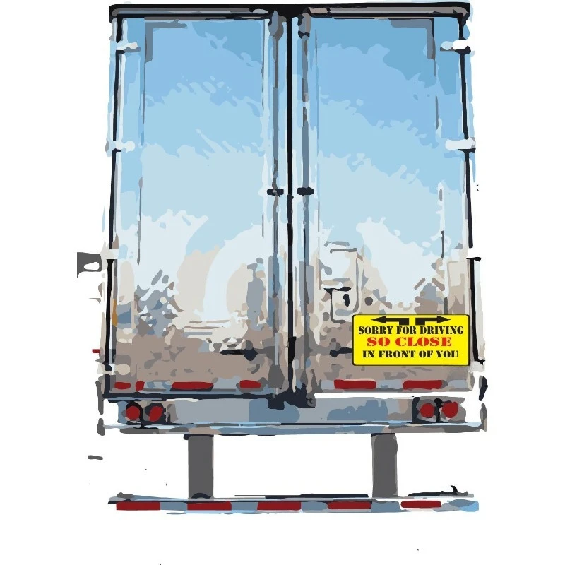 

Car Stickers I'm Very Sorry for Driving So Close To You. It Was The Safety Department's Fault. 15CM PVC KK