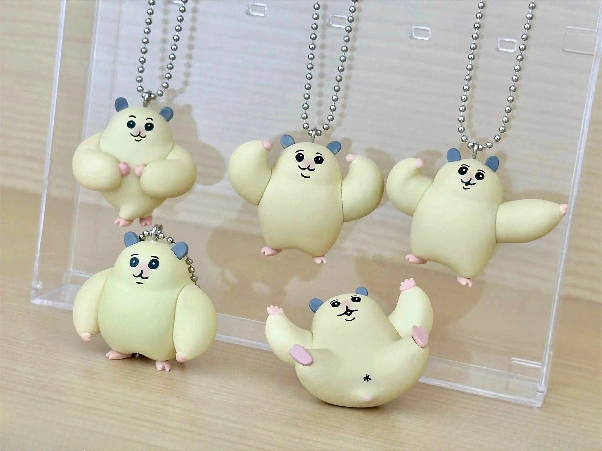 Original capsule toys Muscular Ham-chan figure mascot cute kawaii